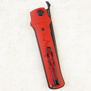Нож Petrified Fish Tena, D2, Black Stonewash, Micarta Red Handle, PFB04RMDW Нож Petrified Fish Tena, D2, Black Stonewash, Micarta Red Handle, PFB04RMDW